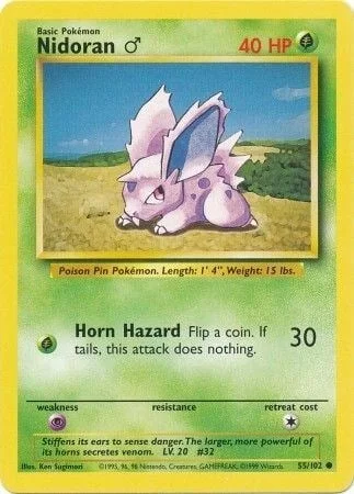 Nidoran ♂ — Base Set