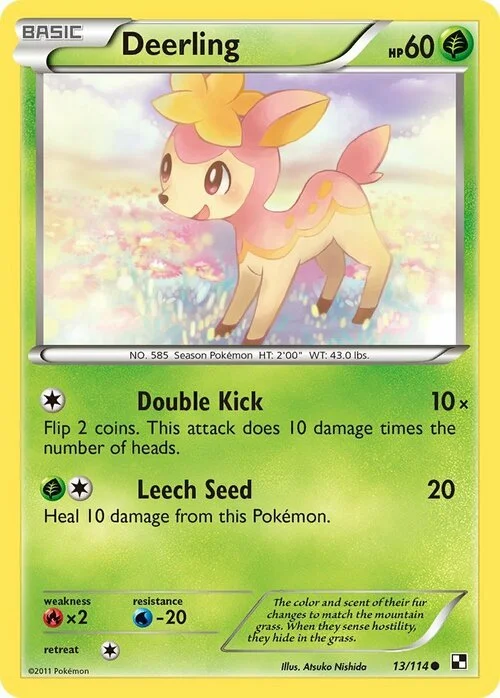 Deerling — Black & White