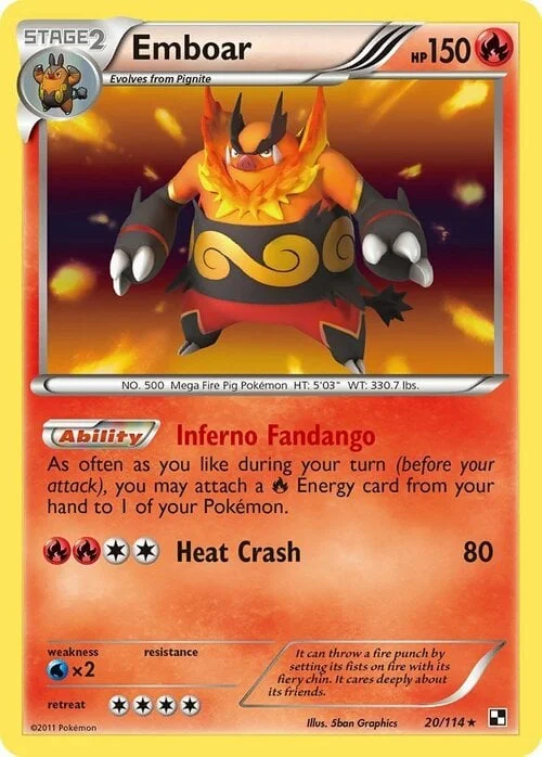 Emboar — Black & White