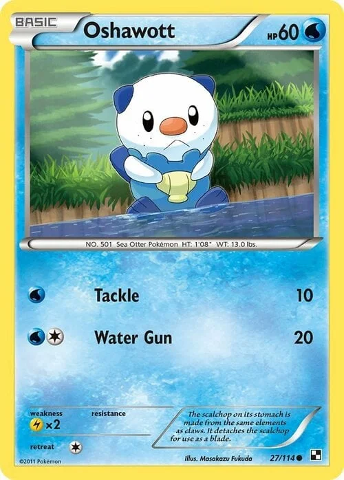 Oshawott — Black & White