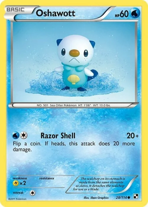 Oshawott — Black & White