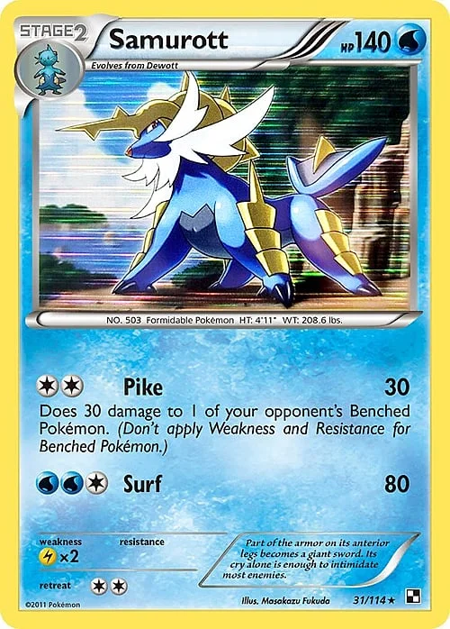 Samurott — Black & White