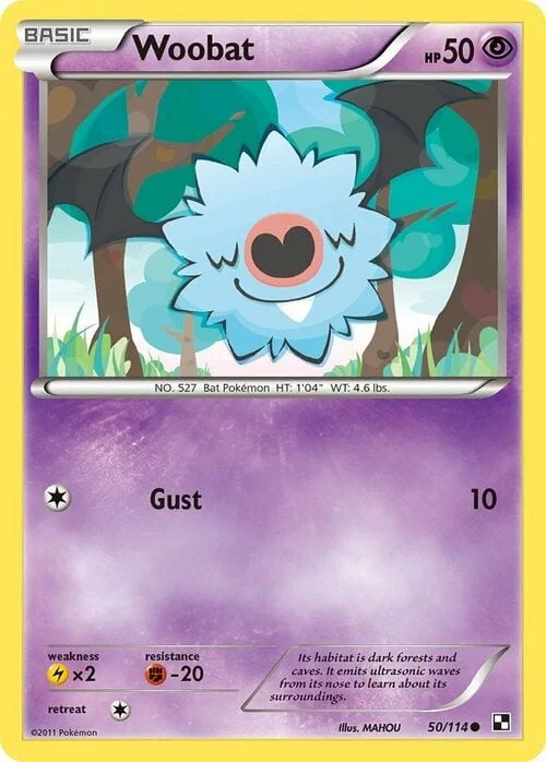 Woobat — Black & White