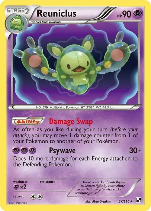 Reuniclus — Black & White