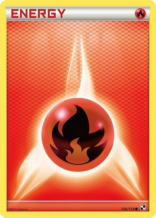 Fire Energy — Black & White