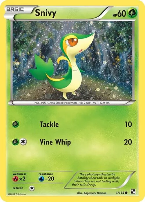Snivy — Theme Deck & Blisters Exclusives