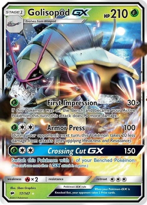 Golisopod GX — Burning Shadows