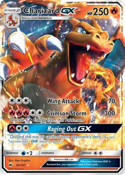 Charizard GX — Burning Shadows