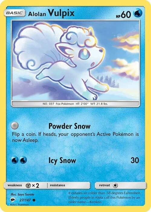 Alolan Vulpix — Burning Shadows