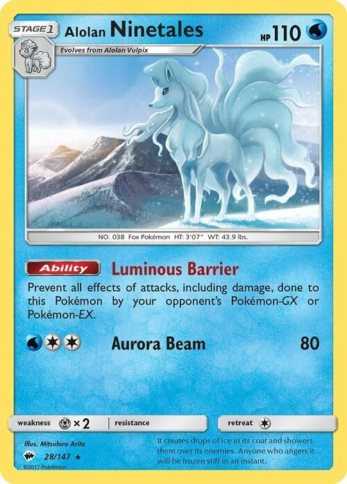 Alolan Ninetales — Burning Shadows