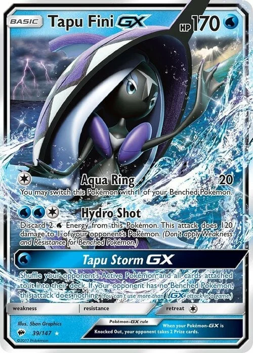 Tapu Fini GX — Burning Shadows
