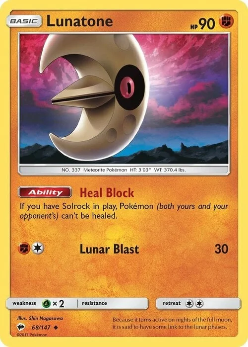 Lunatone — Burning Shadows