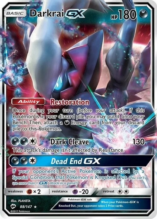 Darkrai GX — Burning Shadows