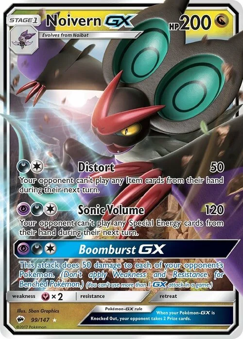 Noivern GX — Burning Shadows