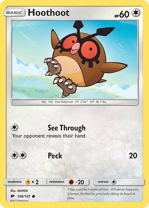 Hoothoot — Burning Shadows