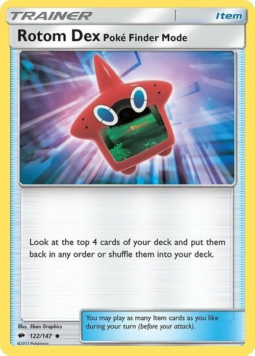 Rotom Dex Poké Finder Mode — Burning Shadows