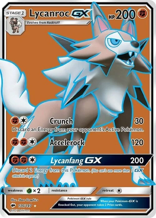 Lycanroc GX — Burning Shadows