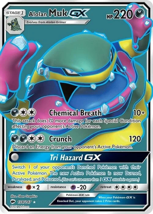 Alolan Muk GX — Burning Shadows