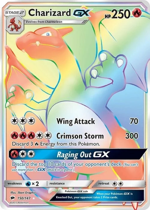 Charizard GX — Burning Shadows