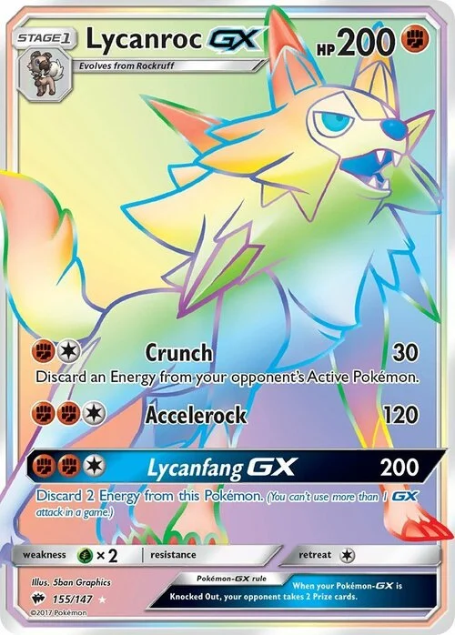 Lycanroc GX — Burning Shadows