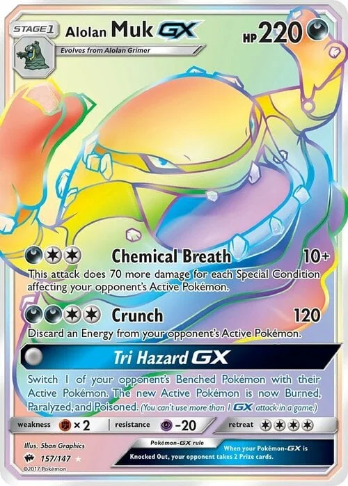 Alolan Muk GX — Burning Shadows