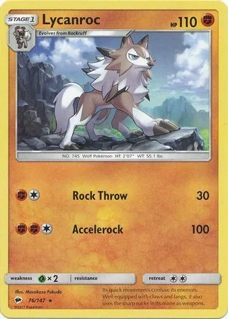 Lycanroc — Burning Shadows Promos