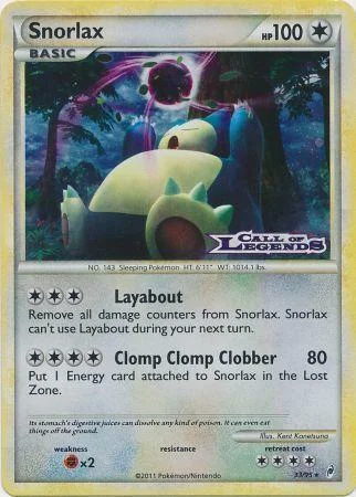 Snorlax — Call of Legends Promos