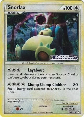 Snorlax — Call of Legends Promos