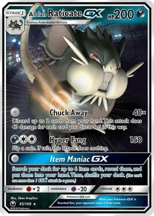 Alolan Raticate GX — Celestial Storm