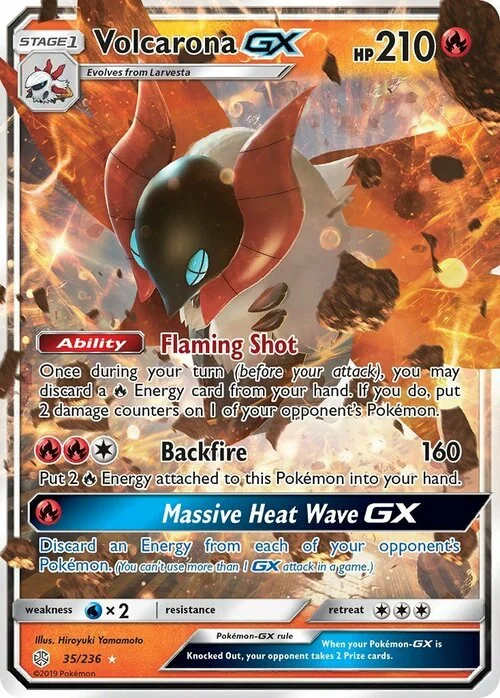 Volcarona GX — Cosmic Eclipse