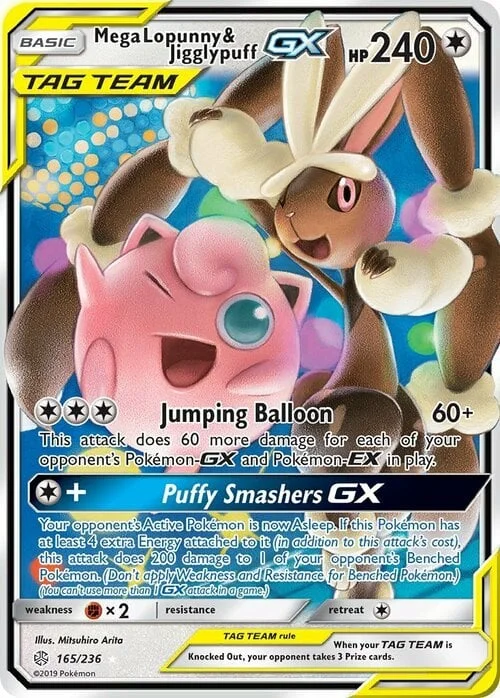Mega Lopunny & Jigglypuff GX — Cosmic Eclipse