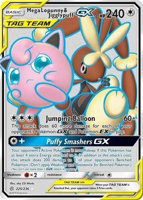 Mega Lopunny & Jigglypuff GX — Cosmic Eclipse