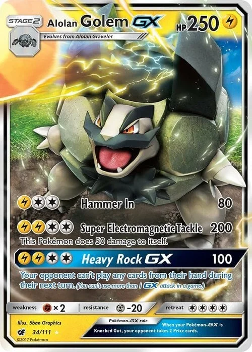 Alolan Golem GX — Crimson Invasion