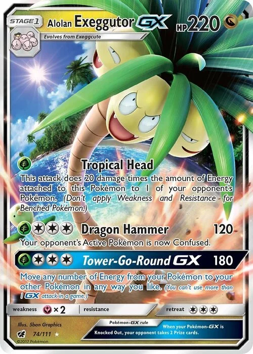 Alolan Exeggutor GX — Crimson Invasion
