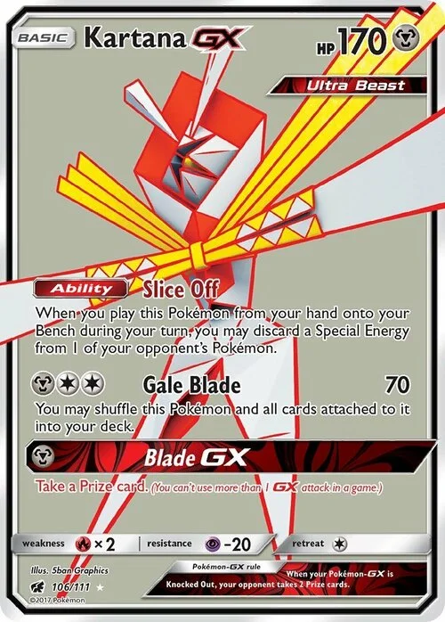 Kartana GX — Crimson Invasion