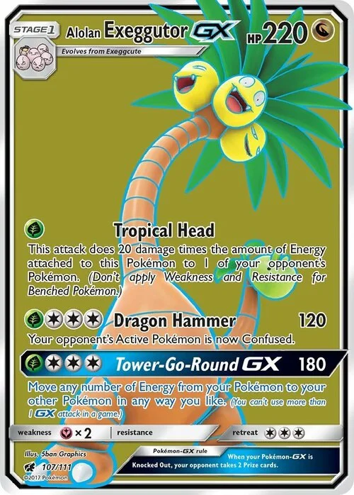 Alolan Exeggutor GX — Crimson Invasion