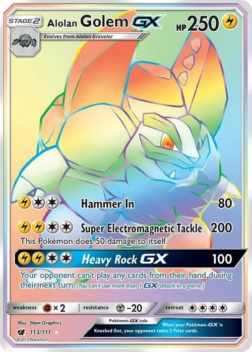 Alolan Golem GX — Crimson Invasion