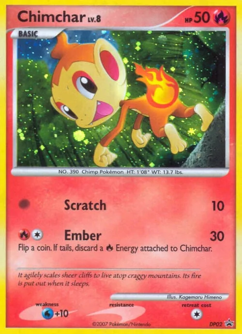 Chimchar LV.8 — DP Black Star Promos