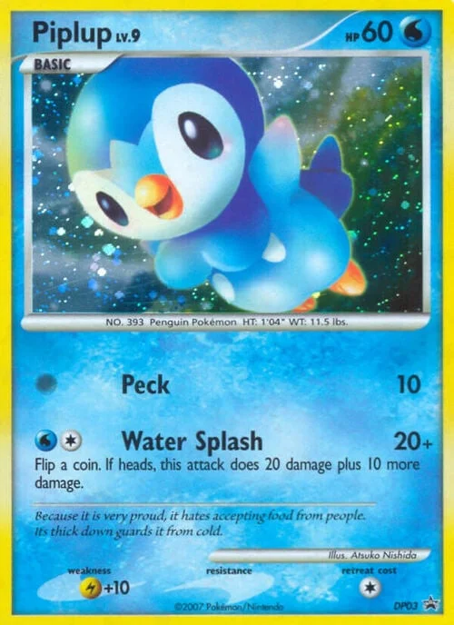 Piplup LV.9 — DP Black Star Promos