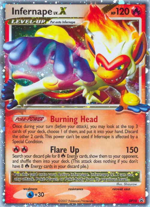 Infernape LV.X — DP Black Star Promos