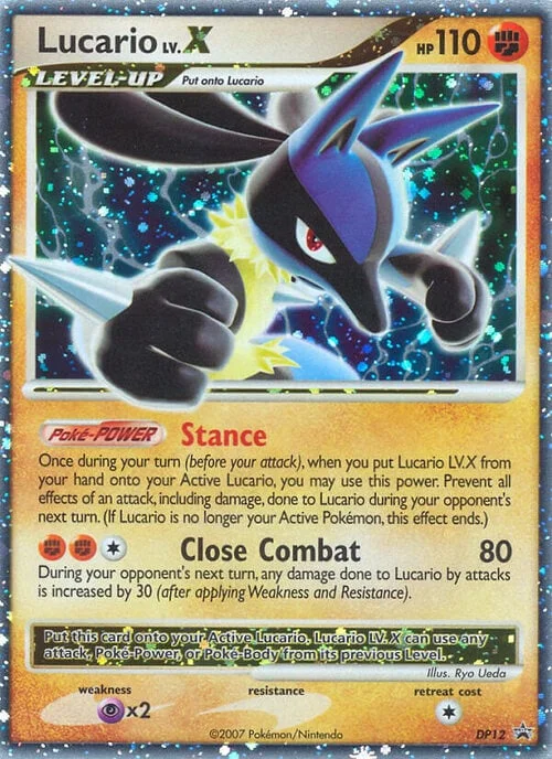 Lucario LV.X — DP Black Star Promos