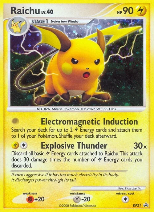 Raichu LV.40 — DP Black Star Promos