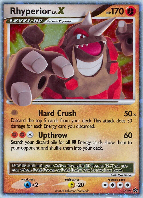 Rhyperior LV.X — DP Black Star Promos
