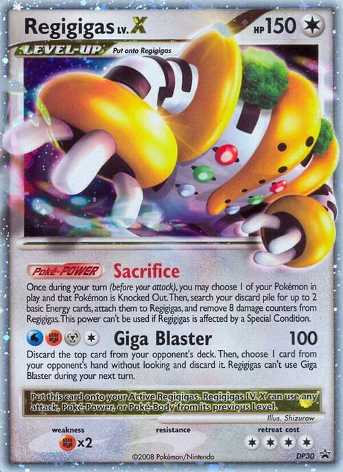 Regigigas LV.X — DP Black Star Promos