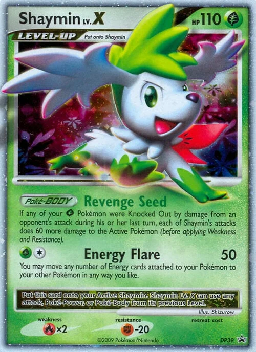 Shaymin LV.X — DP Black Star Promos
