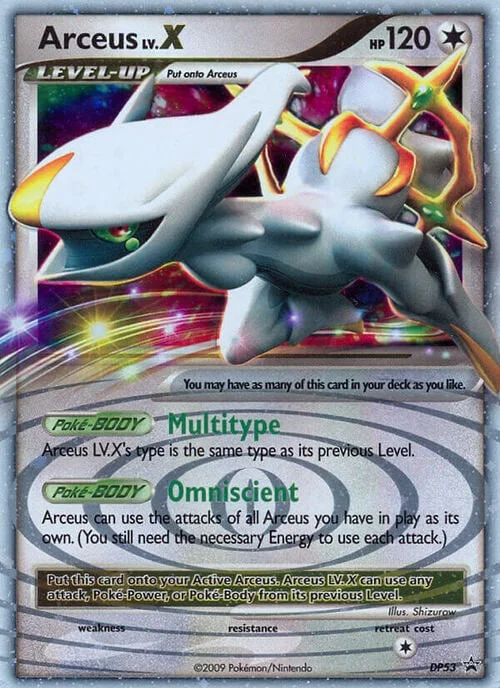 Arceus LV.X — DP Black Star Promos