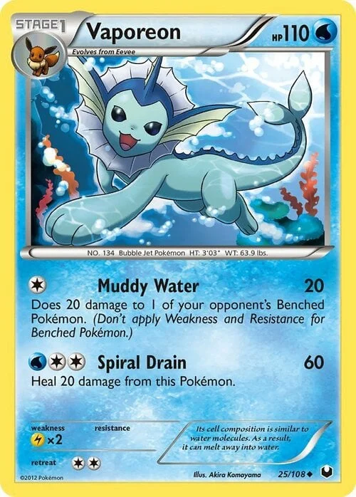 Vaporeon — Dark Explorers