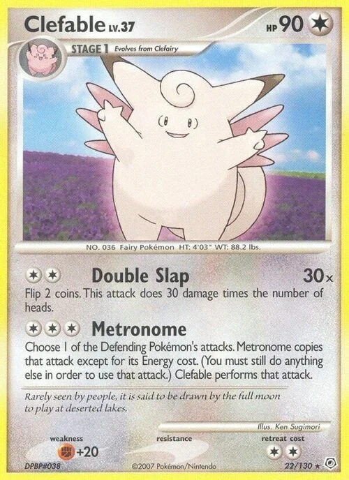 Clefable Lv.37 — Diamond & Pearl