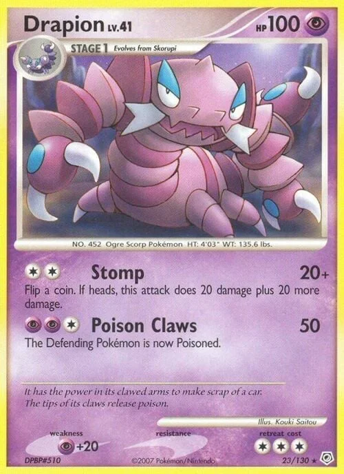 Drapion Lv.41 — Diamond & Pearl