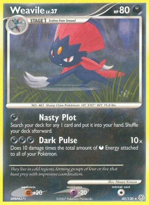 Weavile Lv.37 — Diamond & Pearl